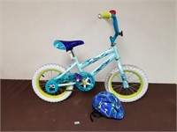 Small kids bike with helmate