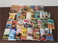 Large lot of western books