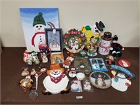 Snowman Christmas decorations lot!