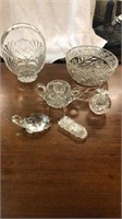 Lot of Crystal and Glass Items