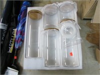 5 PC GLASS CANISTER SET