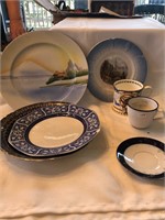 Decorative Plates and Cups Lot