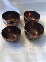 Copper Lustre Bowl Lot