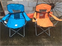 (2) Folding Chairs & Carry Cases