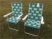 Pair of  Folding Lawn Chairs