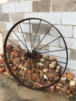Iron Hay Rake Wheel (55" Tall)