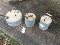 (3) Vintage Fuel Cans