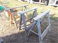 (3) Folding Saw Horses