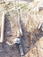 (2) Fish Poles, Pruners, Weed Wacker,