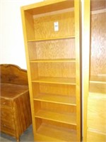 Oak 6 Tier Shelving Unit, 31"Wx12"Dx84"H