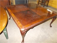 Beautiful Square Top Coffee Table w/Inlaid Top,