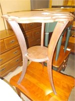 Antique Oak Plant Stand w/Tripod Legs,