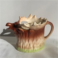 Vintage Czech Art Pottery Moose Creamer