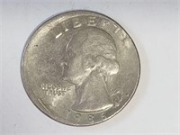 Mint error quarter - offset when stamped