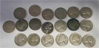 19 Old Jefferson Nickels