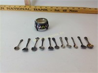 Group of Salt Spoons Including Sterling