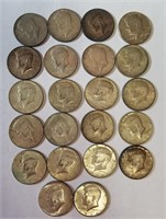 22- Eisenhower dollars from the 1960's