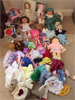 Doll clothes and dolls