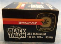 Winchester Black Talon .357 Mag Ammo