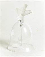 LALIQUE FROSTED GLASS BELL