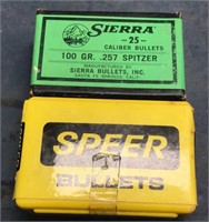 Sierra & Speer .25 Caliber Bullets