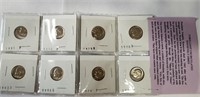 8 Uncirculated dimes