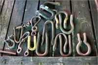 GROUP OF ASSORTED CLEVIS'S