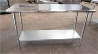New 24" x 48" Stainless Table
