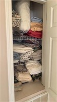 Cabinet Full of Assorted Linens!