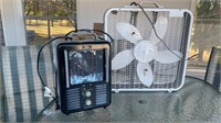 Box fan, heater