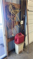 Extension Cords, Gas Can, Air Hose