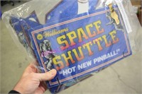 1X, "SPACE SHUTTLE" PINBALL PLASTIC SET