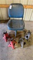 Chair & (4) Jack Stands
