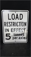 LOAD RESTRICTION SIGN