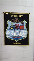 WHITBY COAT OF ARMS WOVEN WALL HANGER