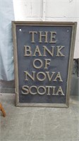 THE BANK OF NOVA SCOTIA BRONZE SIGN