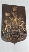 CAST COAT OF ARMS PLAQUE