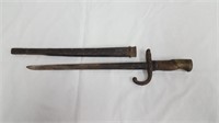 ANTIQUE BAYONET WITH METAL SHEATH