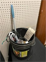 BLACK PAIL AND CONTENTS