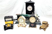 Vintage Clock and Phone Collection