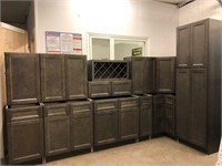 West Point Grey Kitchen Cabinet Set
