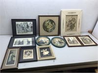 *LPO* Large lot of Prints all behind glass