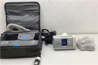 Resmed CPAP machine powered up