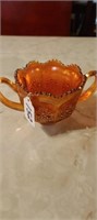 Beautiful Carnival Glass 2 Handle Cup