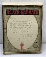 Framed letter from Black Sabbath Not authenticated