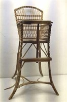 *LPO* Antique Baby High Chair needs a little