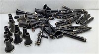 * Large lot of Clarinet parts and pieces