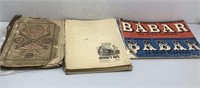 Vtg Paper Items Sketchers Diary, Babar the