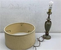 * Table lamp and Vtg Lamp shade 15x7