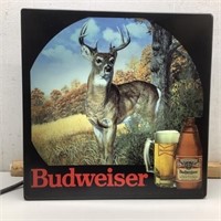 * Budweiser Buck deer scene Lighted Working 18x18